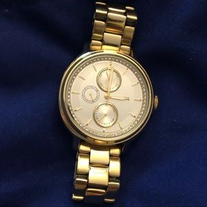 Fossil Watch Gold